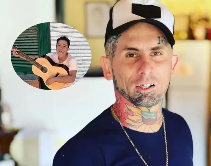 Le robaron una guitarra a un artista callejero y Ema de Ke Personajes le regaló otra