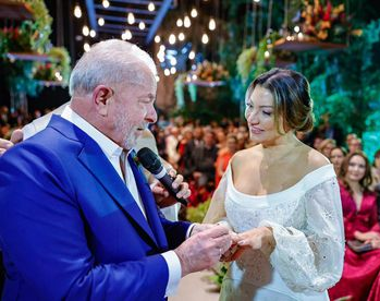 Lula se casó por tercera vez con Janja