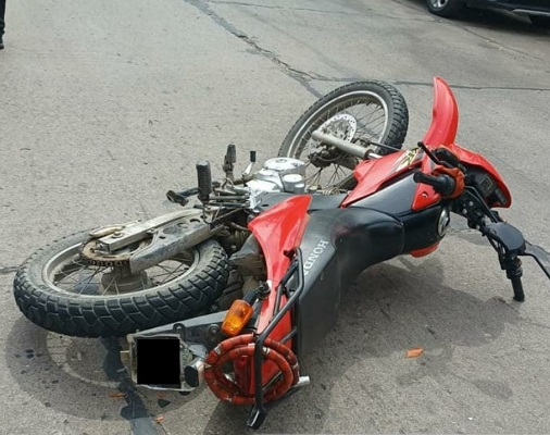 Un motociclista sufrió múltiples fracturas en Jáchal y tuvo que ser trasladado a la Ciudad