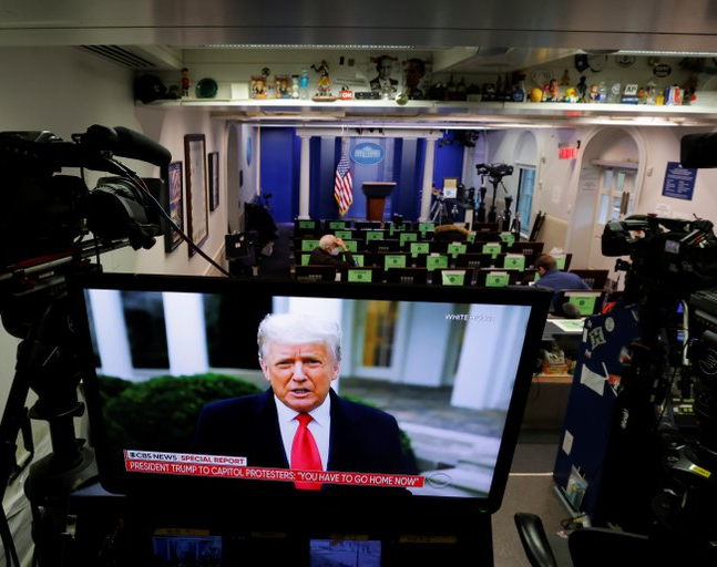 Trump respaldó a sus manifestantes, los llamó "patriotas"