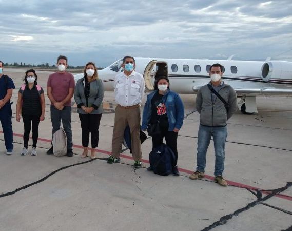 Un nuevo grupo de profesionales sanjuaninos viajó a Corrientes para colaborar con los incendios