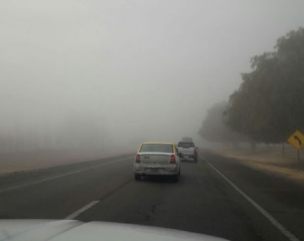 Neblina y humedad los protagonistas de la mañana sanjuanina