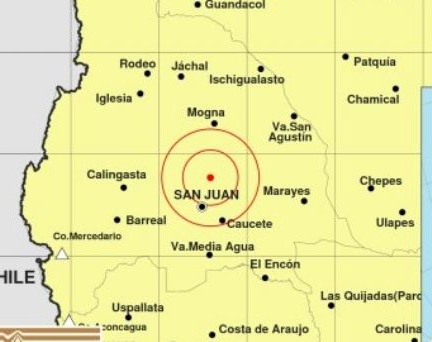 El Lunes arrancó un con intenso sismo en la provincia 