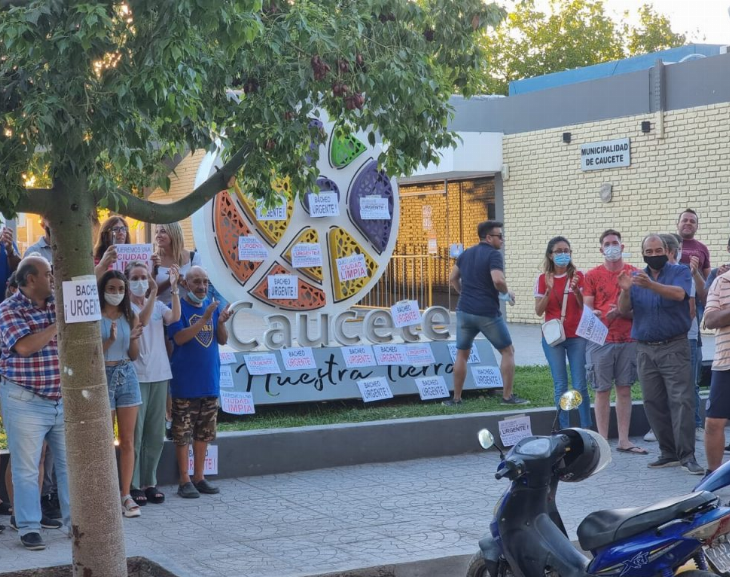 Comerciantes cauceteros aseguran que las obras de cloacas obligaron a que muchos comercios cerraran 