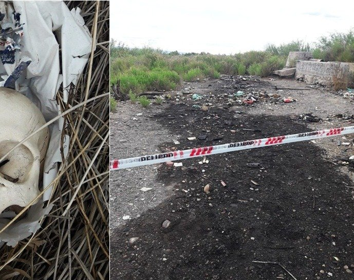 Encontraron restos óseos en un descampado de Rawson 