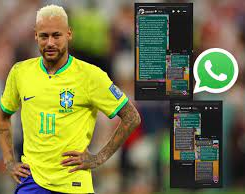 Neymar publicó los chats con sus compañeros tras la eliminación