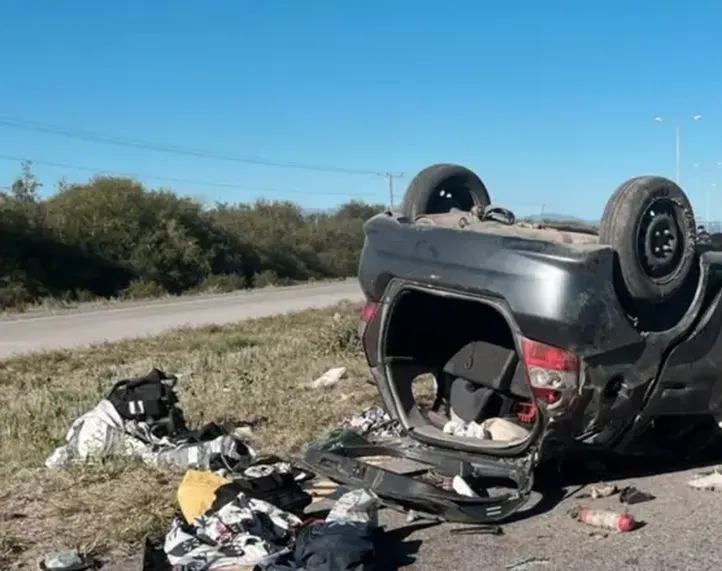 Familia mendocina volvía de ver a Gimnasia y volcó en San Luis