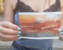 Una mujer asegura volver del año 3812 y mostró una imagen de Marte colonizada por robots chinos