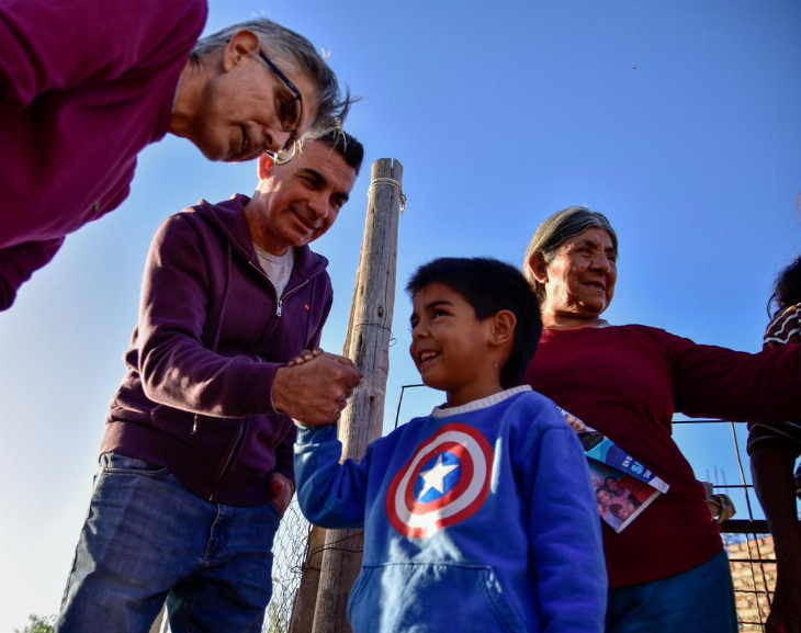 Gramajo acompañó a Daniel Molina en Santa Lucia