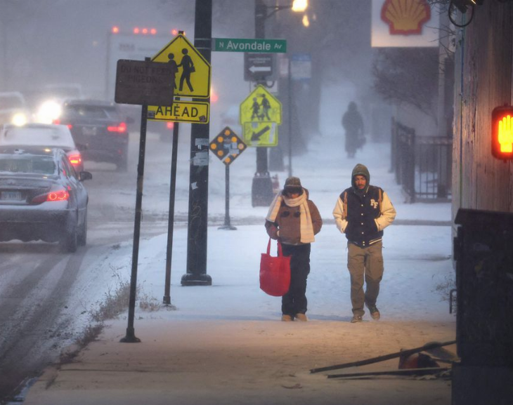 Estados Unidos sufre un temporal invernal "histórico" con temperaturas de hasta 48º bajo cero