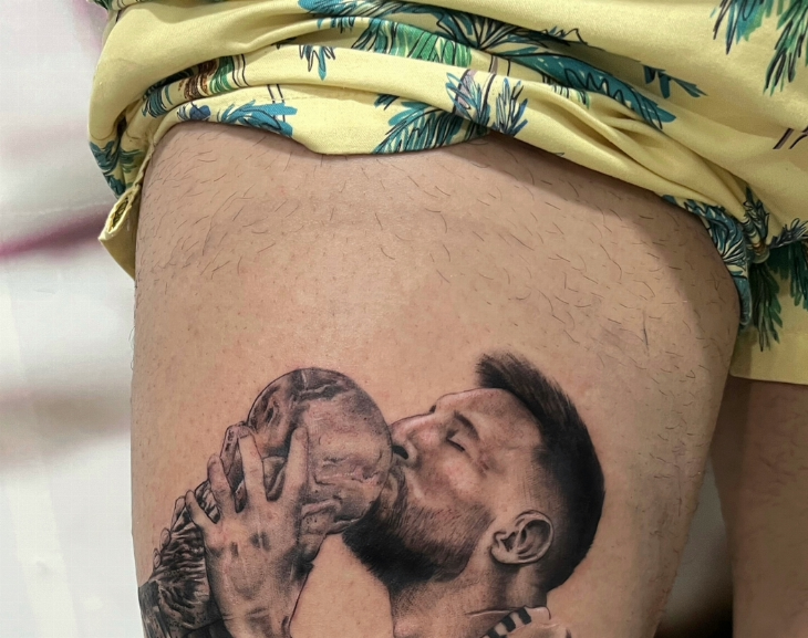 Locura por los tatuajes de la Selección en San Juan