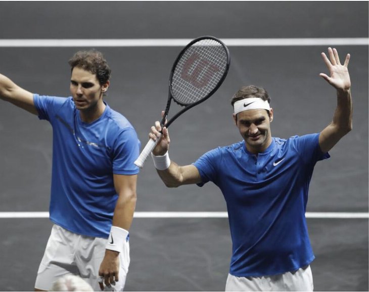 Imponente ovación a Roger Federer en el día de su último partido