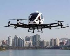 Mirá como funcionan los taxis voladores que Corea del Sur planea utilizar