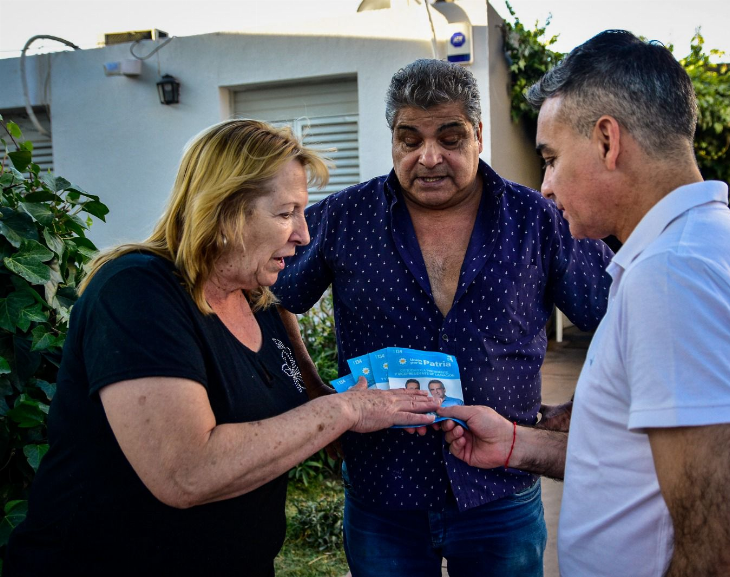 Fabián Gramajo cara a cara con los vecino a días del balotage