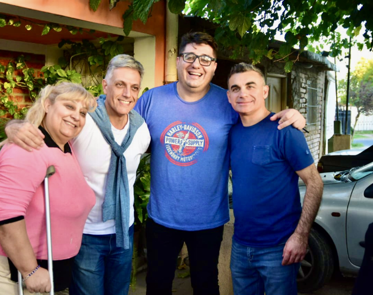 Fabián Gramajo y Leo Gioja recorrieron las calles de Capital