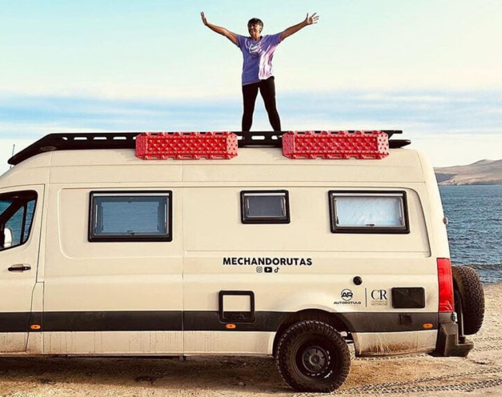 Cumplió el sueño de tener su motorhome y viajar sola por la Argentina