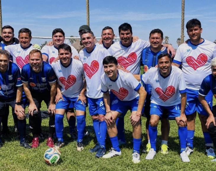 Fulbito, goles y política: Gramajo y Munisaga volvieron a mostrarse juntos