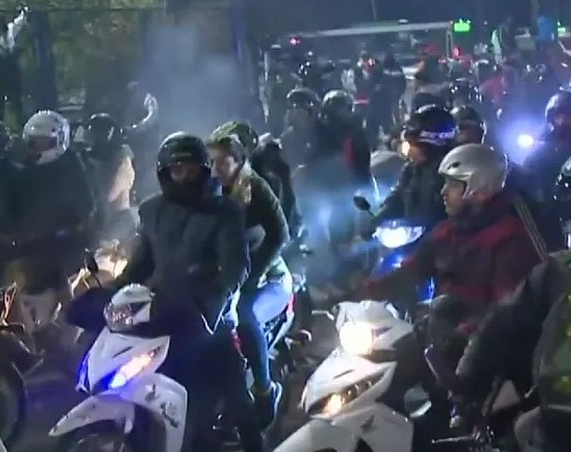 Una enorme procesión motoquera le dio el último adiós a El Noba