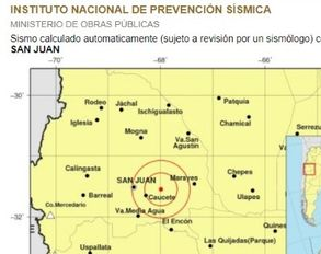 Un temblor sacudió a los sanjuaninos 