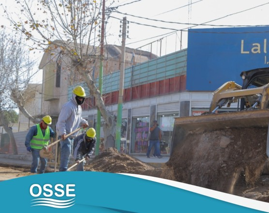 Así avanzan los trabajos de renovación de las redes cloacales y de agua potable en Caucete
