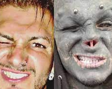 Un francés se cambió todo el cuerpo para parecerse a un extraterrestre