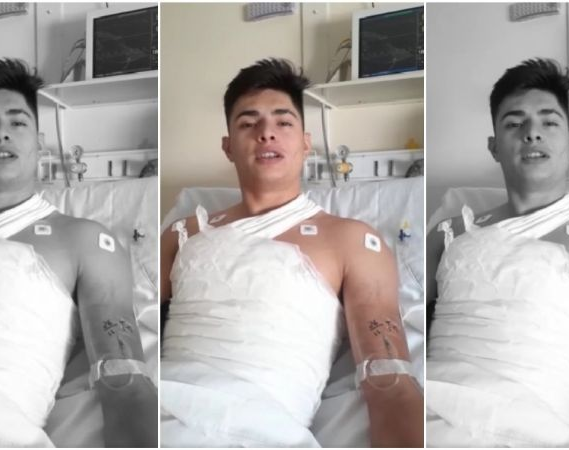Ciclista quemado con agua hirviendo: procesaron a la agresora