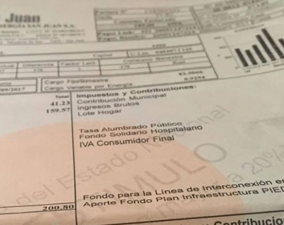 Los sanjuaninos que no se inscribieron en la quita de subsidios recibirán notas con sus facturas