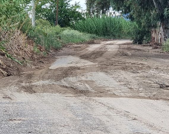 Por las lluvias, se perdió una calle que unía Pocito centro con Carpintería