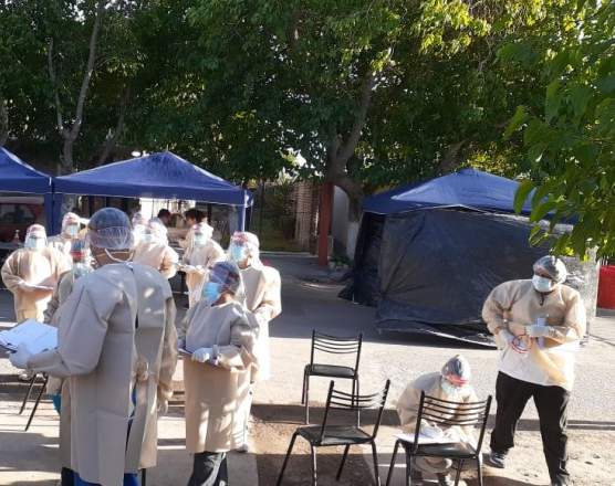 Si sos de Rawson y tenés síntomas de Covid 19, andate a la plaza e hisopate