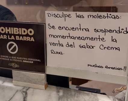 Una heladería cordobesa decidió dejar de vender su sabor crema rusa en apoyo a Ucrania