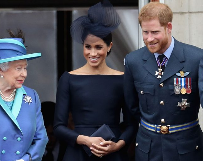 El príncipe Harry y su esposa Meghan Markle visitaron de incógnito a la reina Isabel II