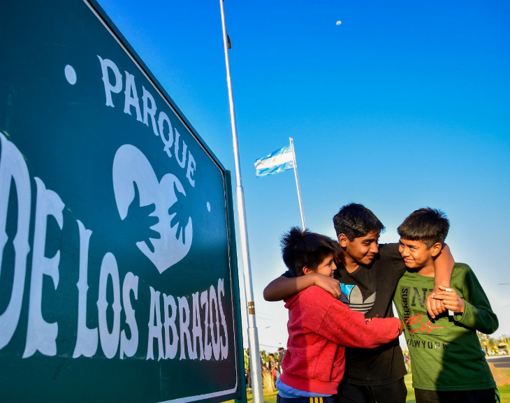 Chimbas estrena la totalidad del Parque del Abrazo 