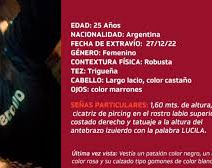 Desapareció una joven sanjuanina y piden desesperadamente ayuda