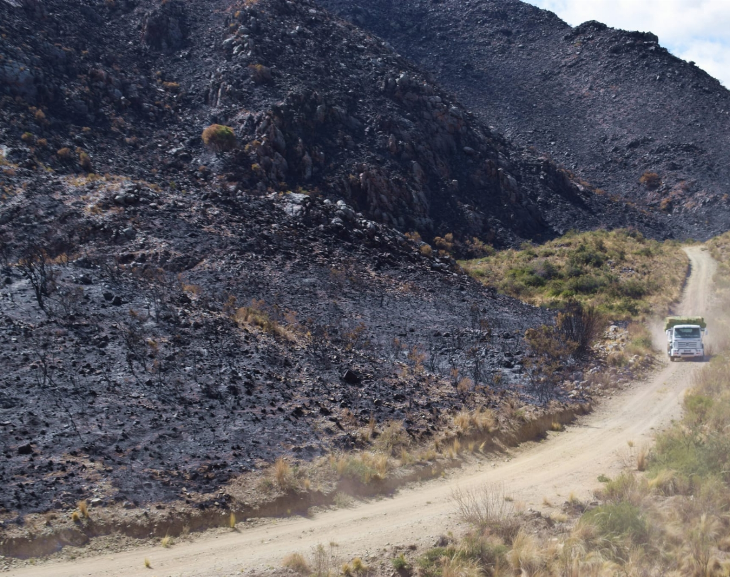 Valle Fértil: aseguran que el incendio arrasó con 12 mil hectáreas