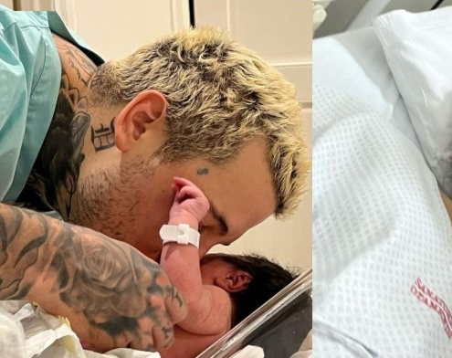 Alex Caniggia tras el nacimiento de su hija Venezia: "El papu más tierno"