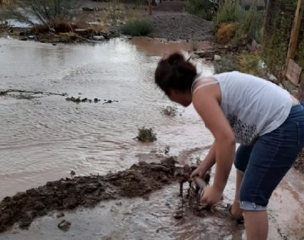 El drama de la creciente en Barreal