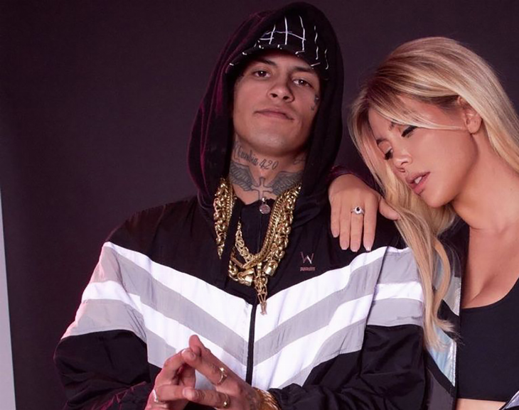 ¿Romance? Wanda Nara se mostró con una campera igual a la que usó L-Gante