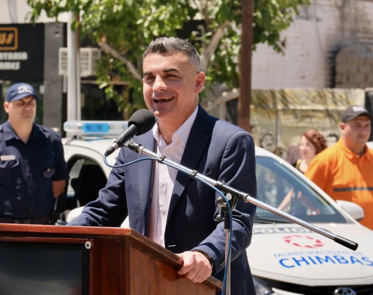 En su última actividad como Intendente, Gramajo entregó movilidades 0 Km para la Policía Comunal