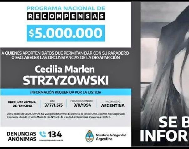 El Gobierno ofreció $5 millones de recompensa por cualquier información valiosa 