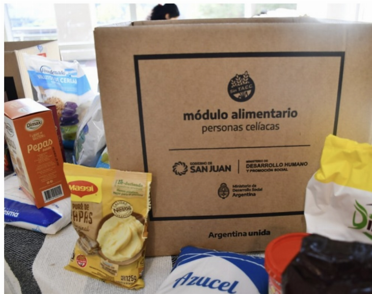 Comienza la entrega de módulos alimentarios para personas con celiaquía