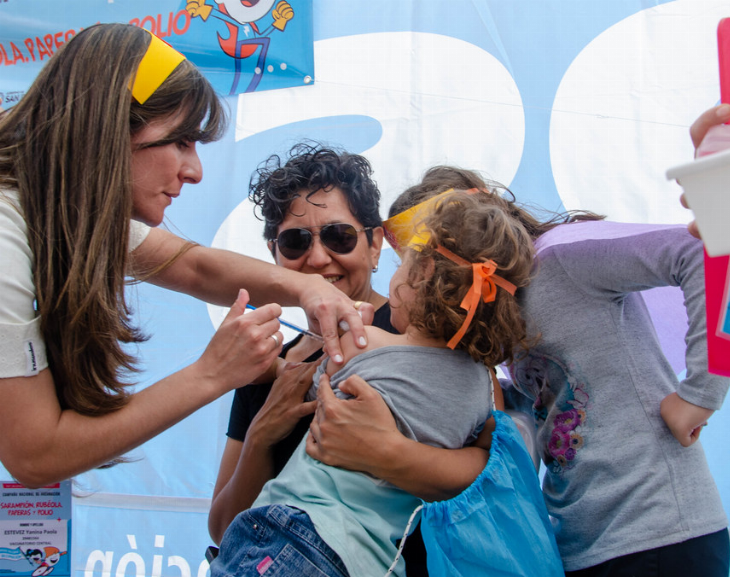 Más de 41.000 niños fueron vacunados contra la rubéola y el sarampión