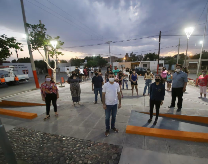 Renovaron la plaza del Barrio Laprida en Chimbas