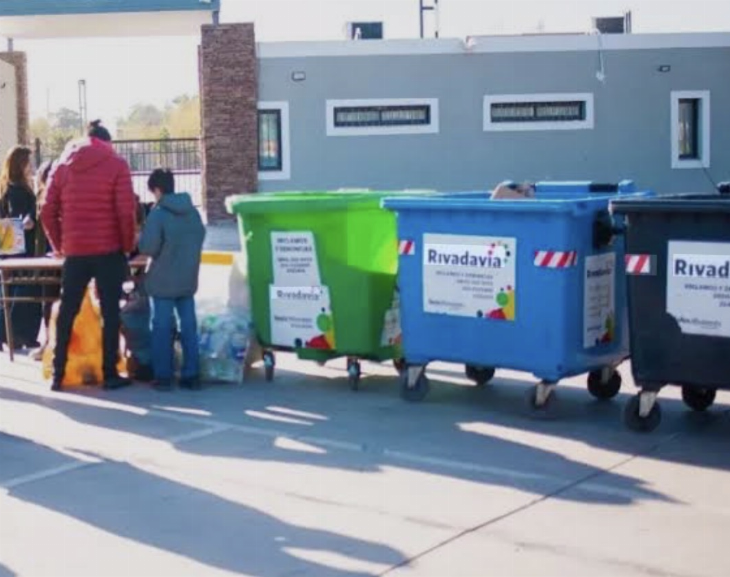 Rivadavia recolectó 240 kilos de residuos reciclables en una jornada de Ecocanje