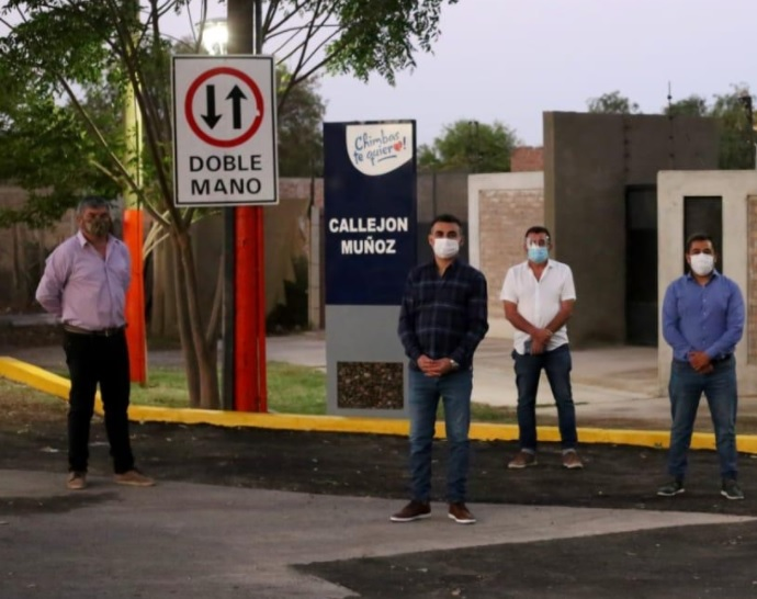 En Chimbas ya disfrutan del renovado Callejón Muñoz