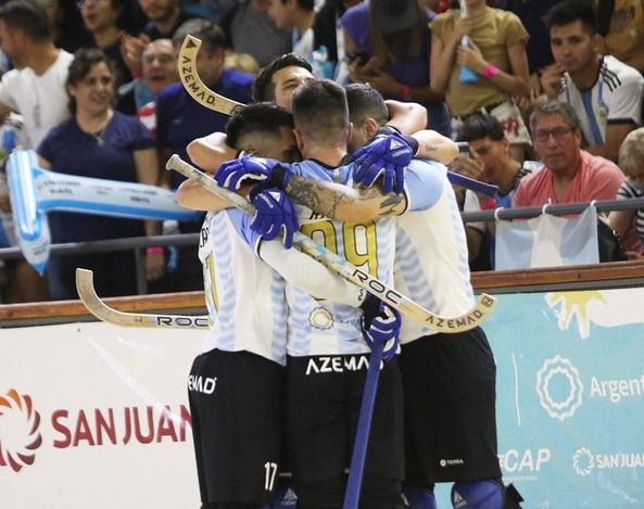 Los varones del hockey se florearon ante Angola y ya están en nueva ronda
