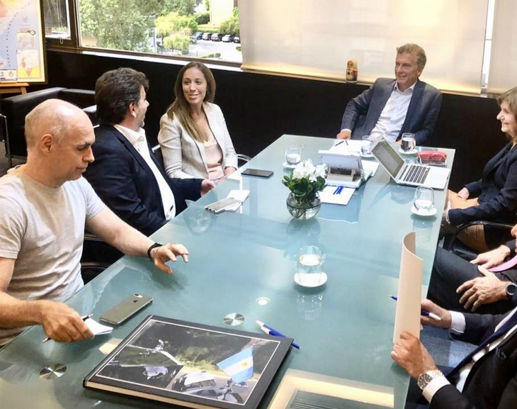 Los dirigentes de JxC, reunidos para analizar el futuro de la economía