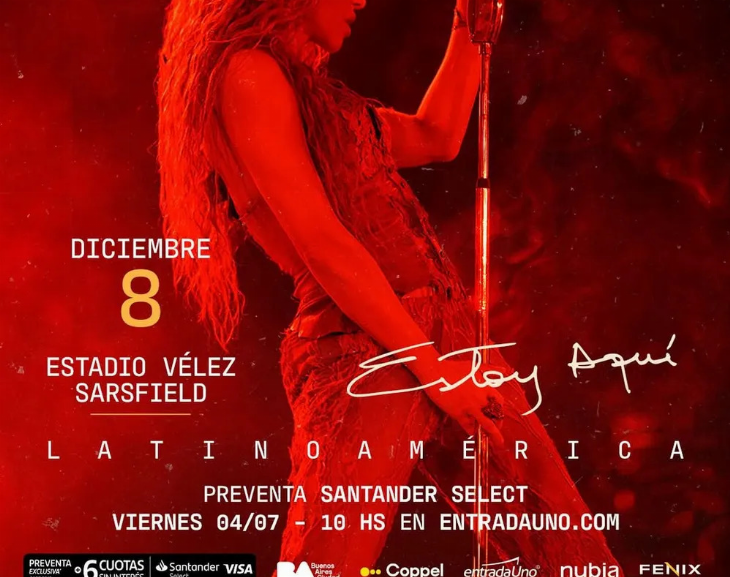 Shakira vuelve a Argentina en 2025: dónde comprar entradas