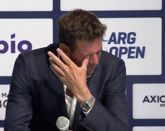 Del Potro, entre lágrimas, anunció que dejará de jugar al tenis