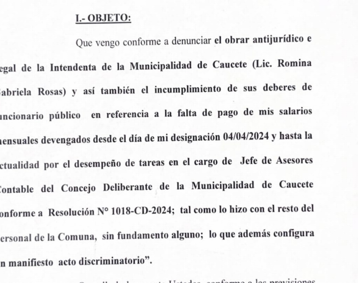 Acusan a Romina Rosas de no pagar sueldos desde abril del 2024