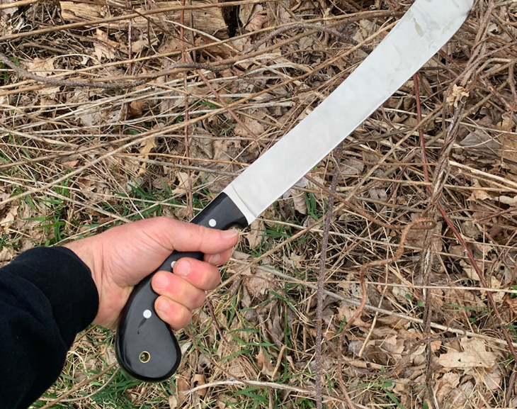 Encontró a un ladrón en su casa y le amputó los dedos a machetazos